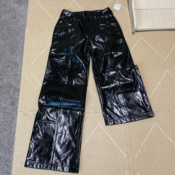 Free People Star Crossed Lovers Patent Leather Straight Leg Pants - Picture 8 of 11